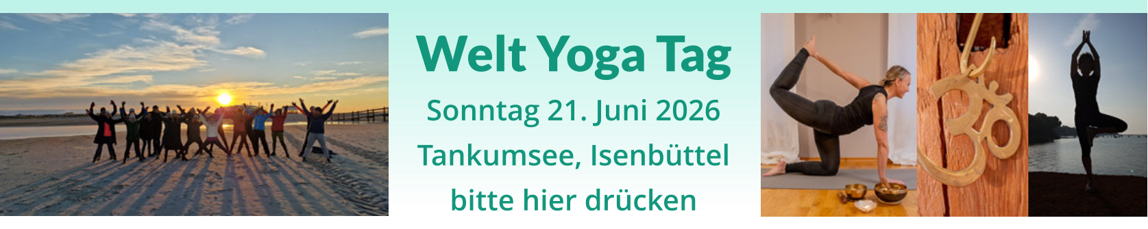 Welt Yoga Tag  Sonntag 21. Juni 2026 Tankumsee, Isenbüttel bitte hier drücken